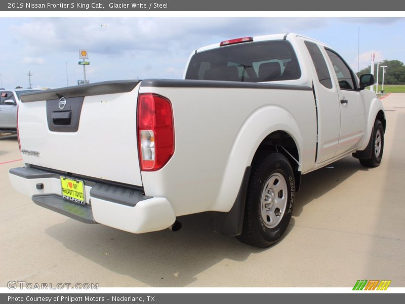 Glacier White / Steel 2019 Nissan Frontier S King Cab