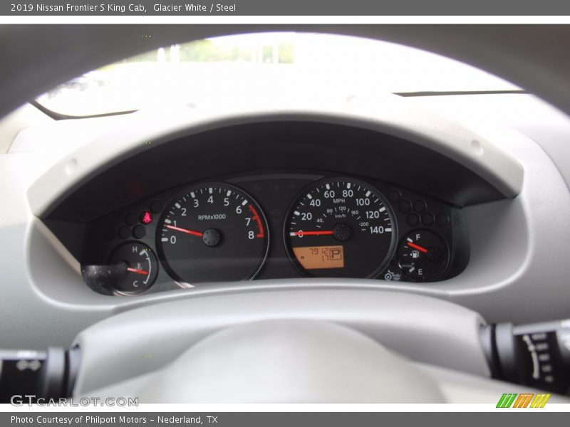 Glacier White / Steel 2019 Nissan Frontier S King Cab