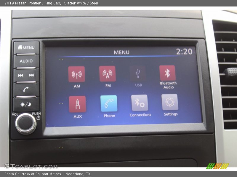 Glacier White / Steel 2019 Nissan Frontier S King Cab
