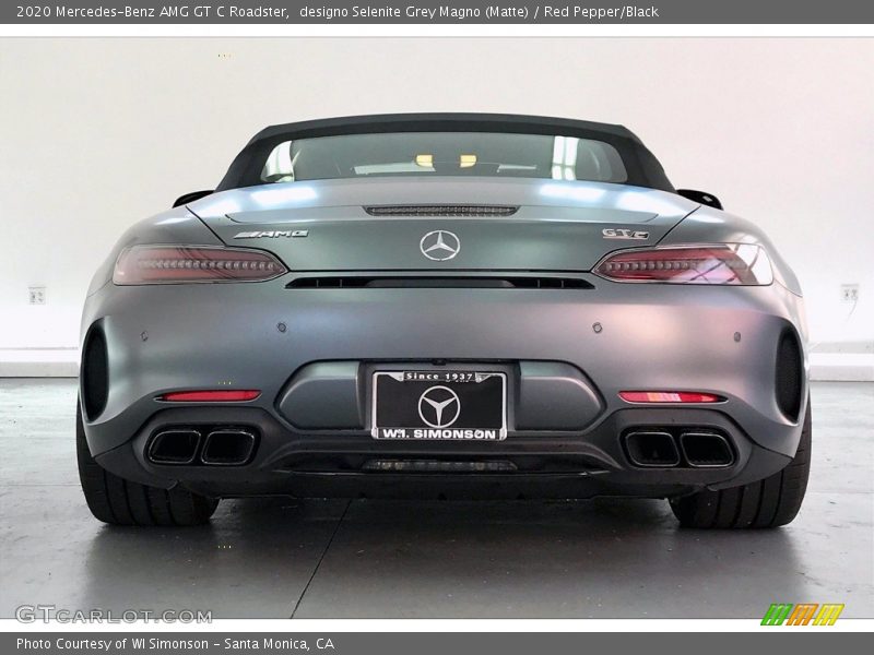 designo Selenite Grey Magno (Matte) / Red Pepper/Black 2020 Mercedes-Benz AMG GT C Roadster