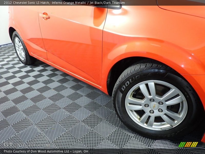 Inferno Orange Metallic / Jet Black/Dark Titanium 2012 Chevrolet Sonic LS Hatch