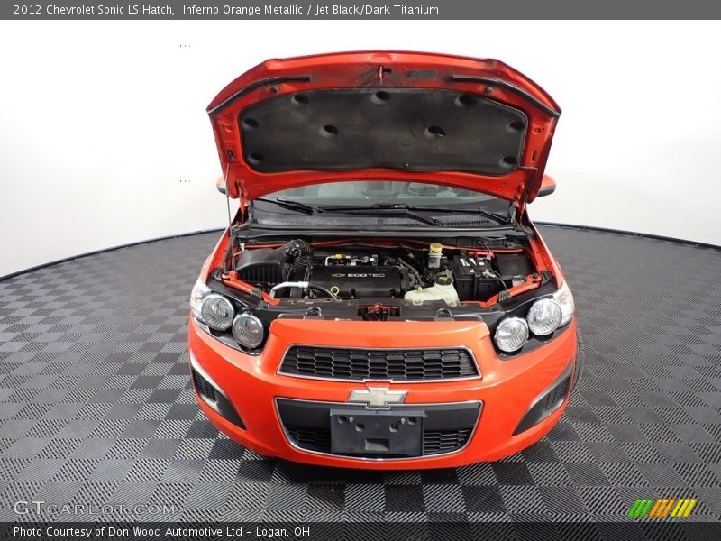Inferno Orange Metallic / Jet Black/Dark Titanium 2012 Chevrolet Sonic LS Hatch