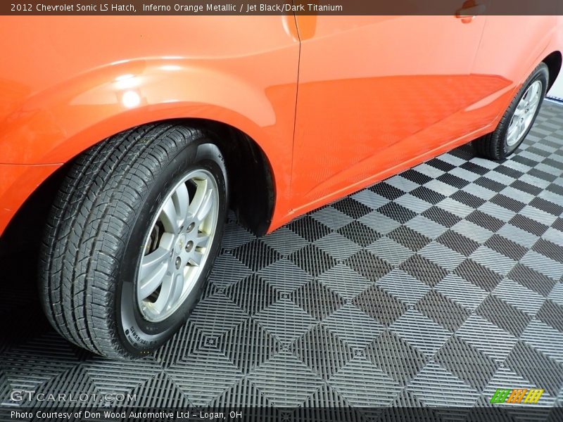 Inferno Orange Metallic / Jet Black/Dark Titanium 2012 Chevrolet Sonic LS Hatch