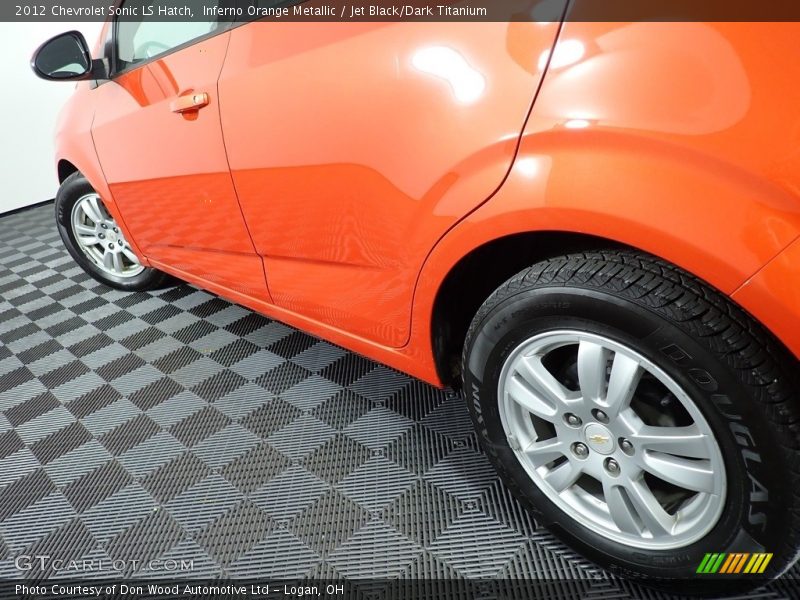 Inferno Orange Metallic / Jet Black/Dark Titanium 2012 Chevrolet Sonic LS Hatch