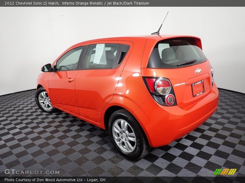 Inferno Orange Metallic / Jet Black/Dark Titanium 2012 Chevrolet Sonic LS Hatch