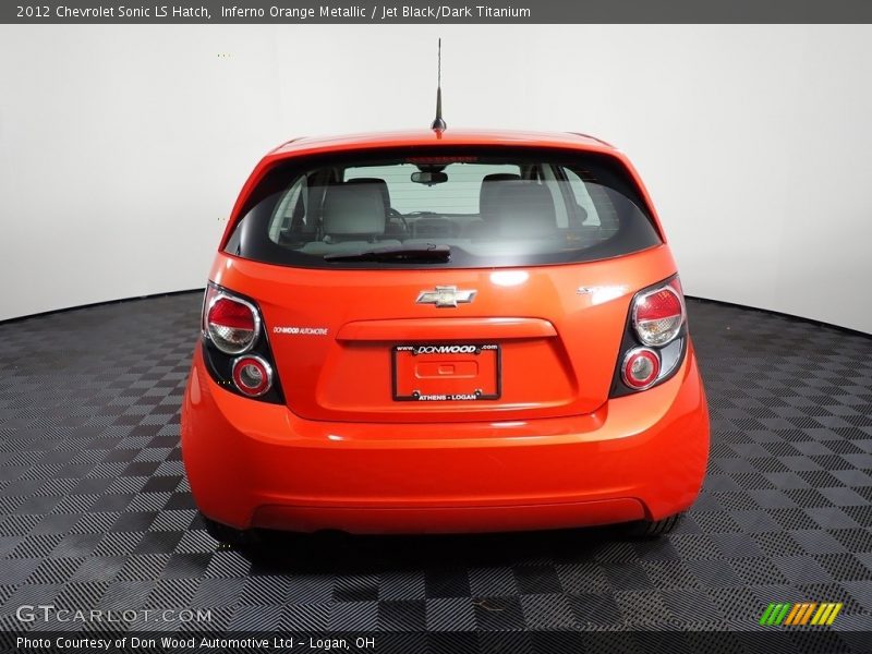Inferno Orange Metallic / Jet Black/Dark Titanium 2012 Chevrolet Sonic LS Hatch