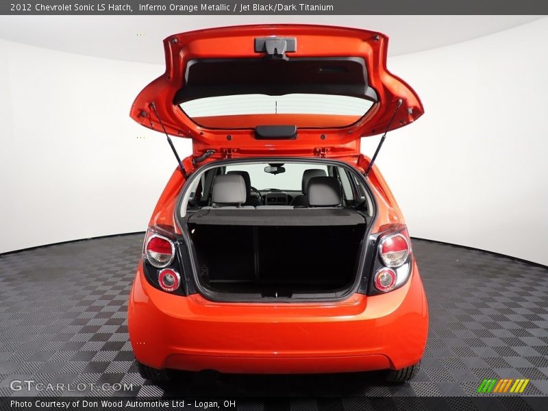 Inferno Orange Metallic / Jet Black/Dark Titanium 2012 Chevrolet Sonic LS Hatch