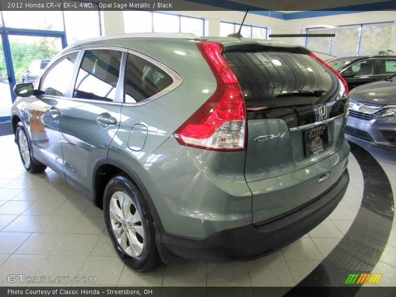 Opal Sage Metallic / Black 2012 Honda CR-V EX-L 4WD