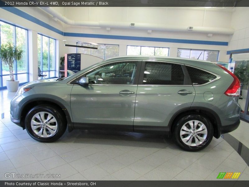 Opal Sage Metallic / Black 2012 Honda CR-V EX-L 4WD