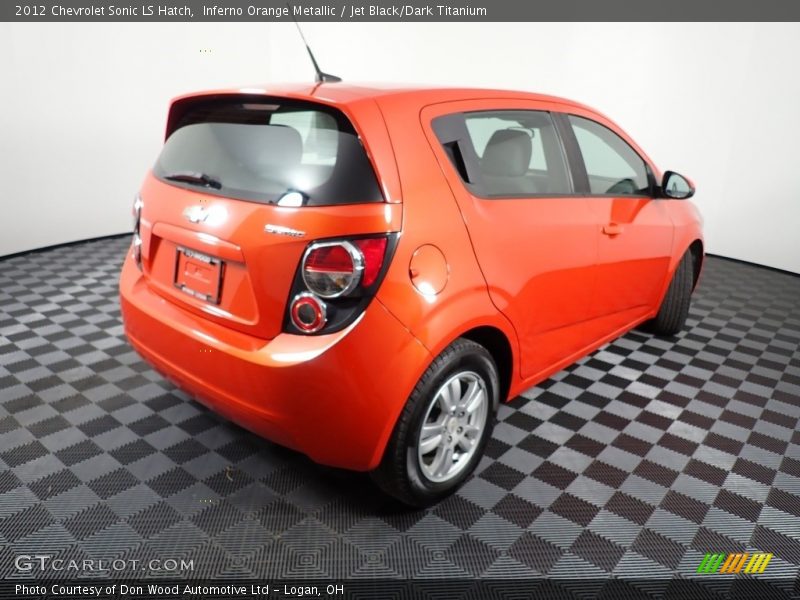 Inferno Orange Metallic / Jet Black/Dark Titanium 2012 Chevrolet Sonic LS Hatch