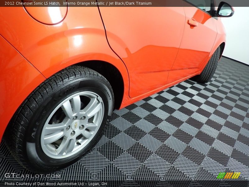 Inferno Orange Metallic / Jet Black/Dark Titanium 2012 Chevrolet Sonic LS Hatch