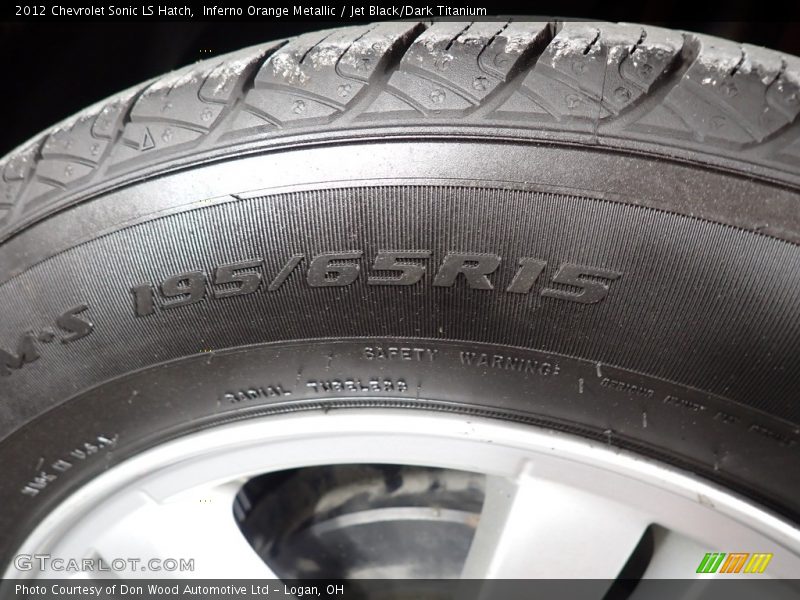 Inferno Orange Metallic / Jet Black/Dark Titanium 2012 Chevrolet Sonic LS Hatch