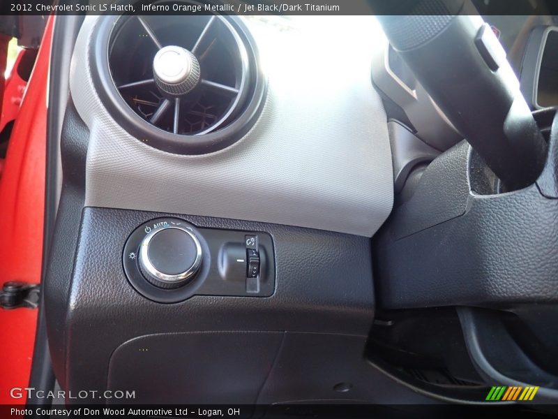 Inferno Orange Metallic / Jet Black/Dark Titanium 2012 Chevrolet Sonic LS Hatch