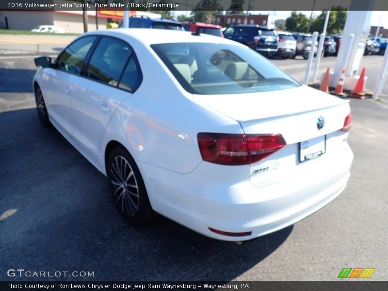 Pure White / Black/Ceramique 2016 Volkswagen Jetta Sport