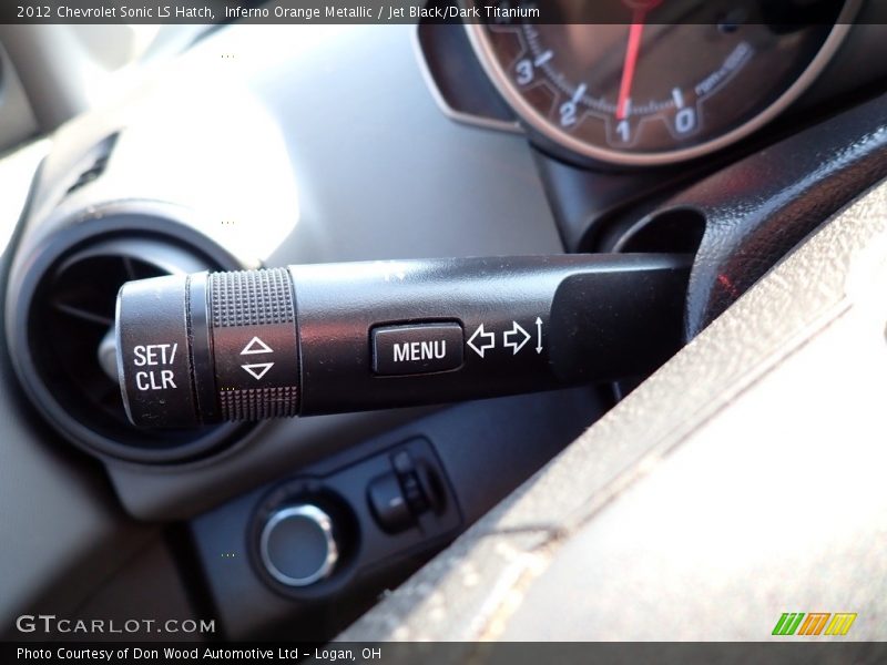 Inferno Orange Metallic / Jet Black/Dark Titanium 2012 Chevrolet Sonic LS Hatch