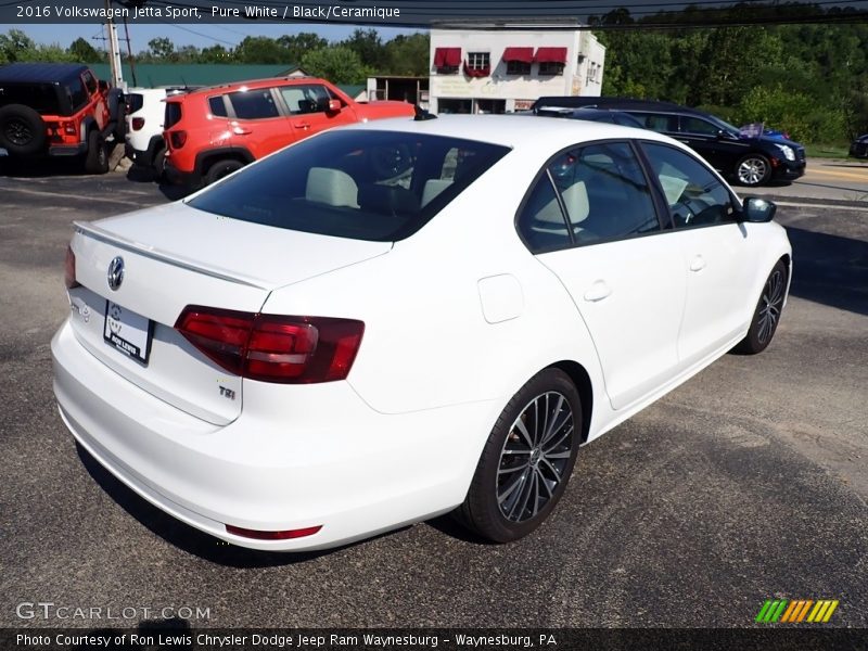 Pure White / Black/Ceramique 2016 Volkswagen Jetta Sport