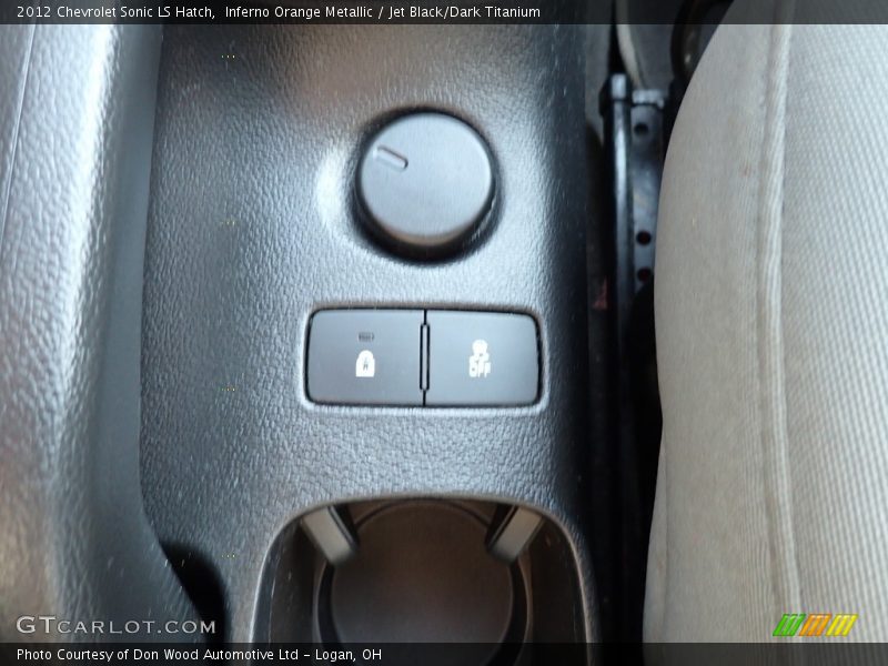 Inferno Orange Metallic / Jet Black/Dark Titanium 2012 Chevrolet Sonic LS Hatch