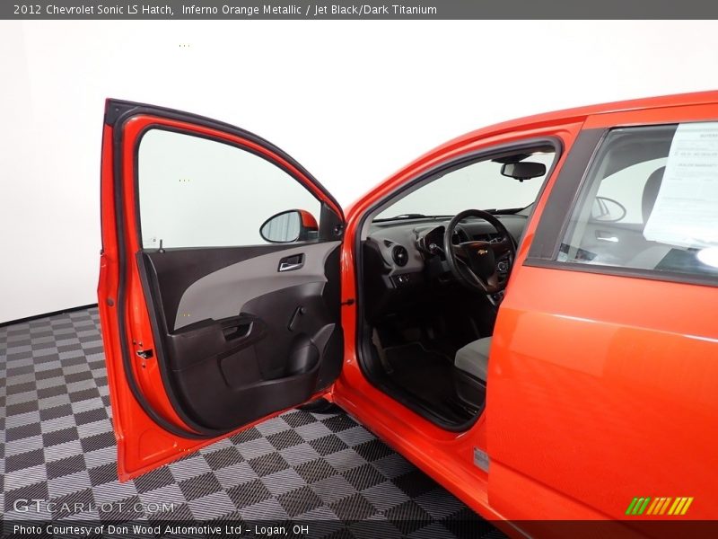 Inferno Orange Metallic / Jet Black/Dark Titanium 2012 Chevrolet Sonic LS Hatch