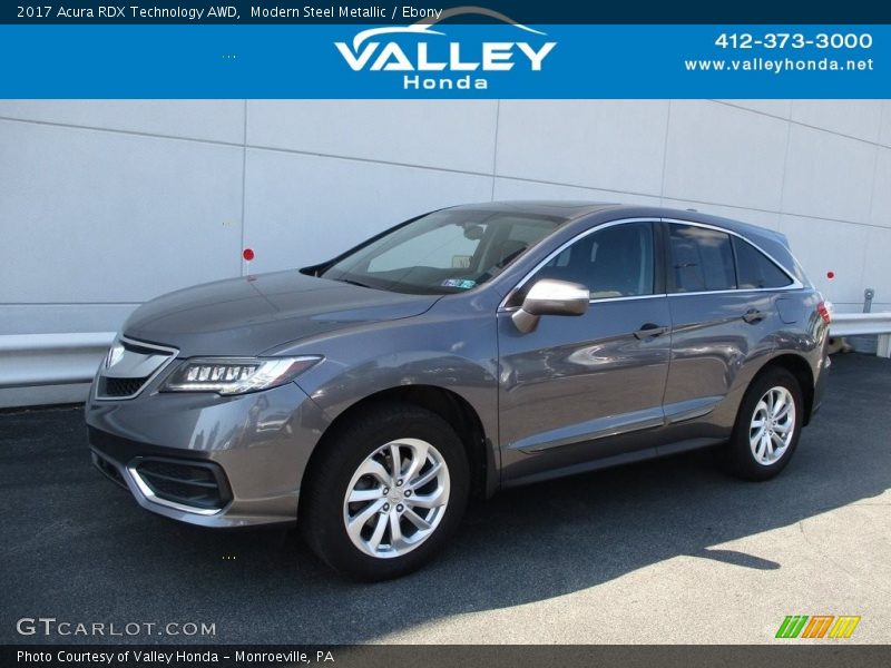 Modern Steel Metallic / Ebony 2017 Acura RDX Technology AWD