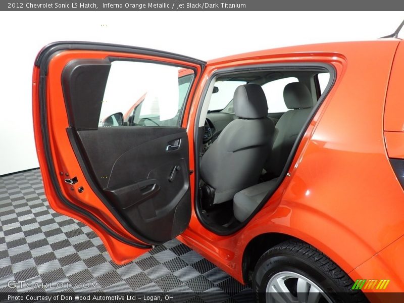 Inferno Orange Metallic / Jet Black/Dark Titanium 2012 Chevrolet Sonic LS Hatch