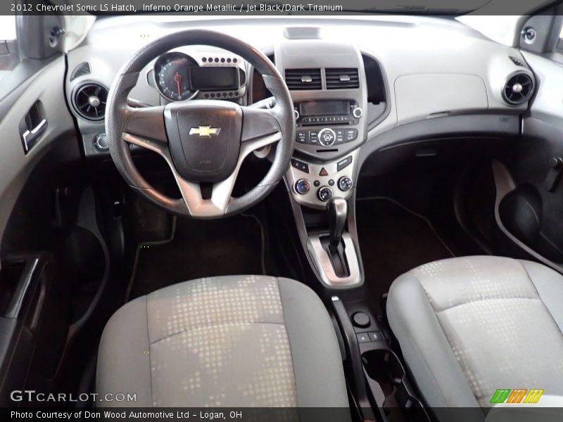 Inferno Orange Metallic / Jet Black/Dark Titanium 2012 Chevrolet Sonic LS Hatch
