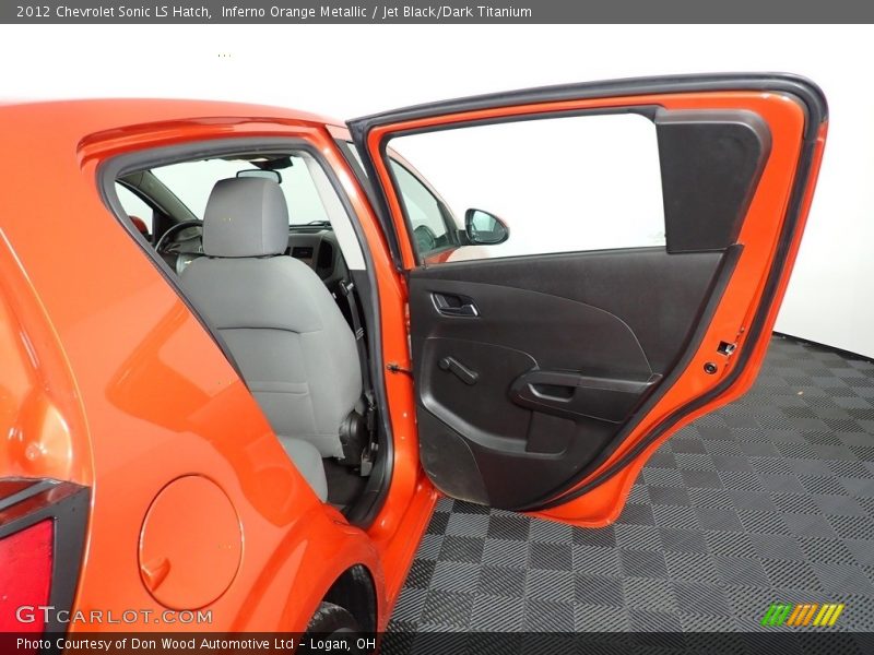 Inferno Orange Metallic / Jet Black/Dark Titanium 2012 Chevrolet Sonic LS Hatch