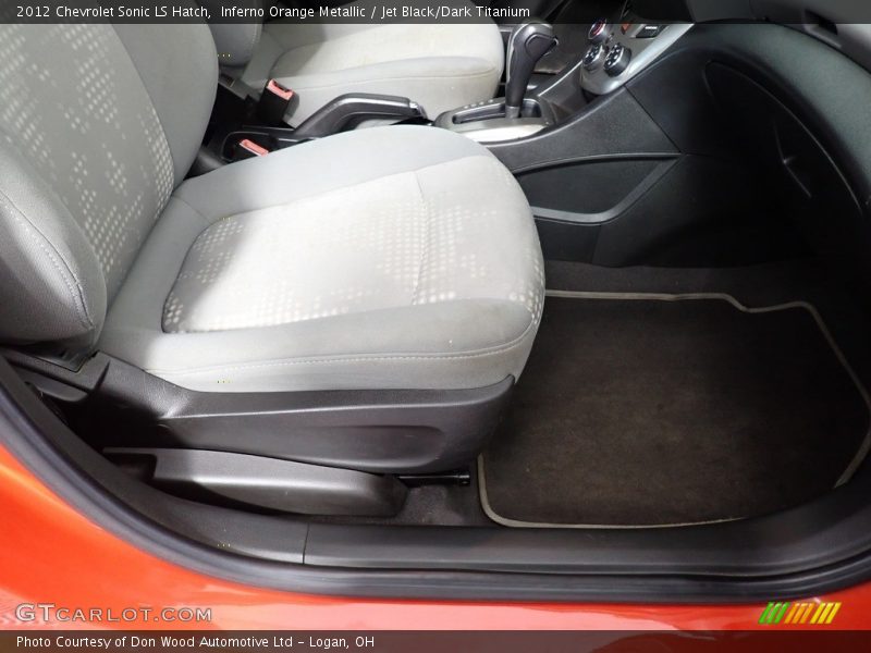 Inferno Orange Metallic / Jet Black/Dark Titanium 2012 Chevrolet Sonic LS Hatch