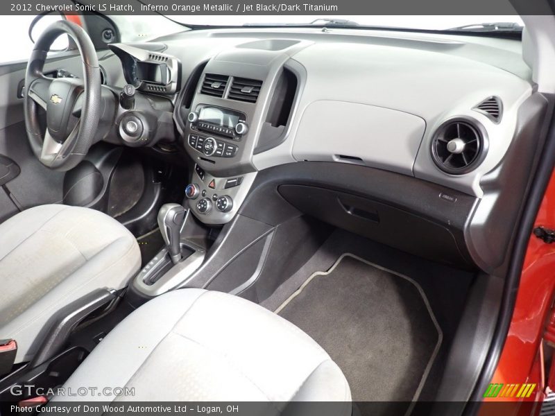 Inferno Orange Metallic / Jet Black/Dark Titanium 2012 Chevrolet Sonic LS Hatch