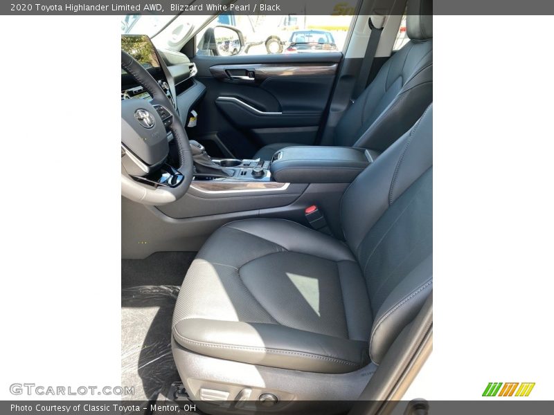 Blizzard White Pearl / Black 2020 Toyota Highlander Limited AWD