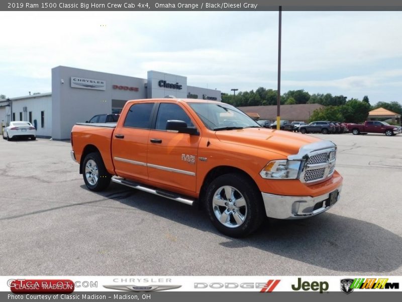 Omaha Orange / Black/Diesel Gray 2019 Ram 1500 Classic Big Horn Crew Cab 4x4