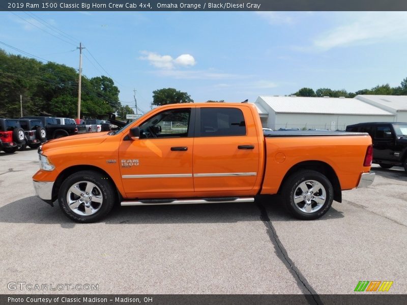Omaha Orange / Black/Diesel Gray 2019 Ram 1500 Classic Big Horn Crew Cab 4x4