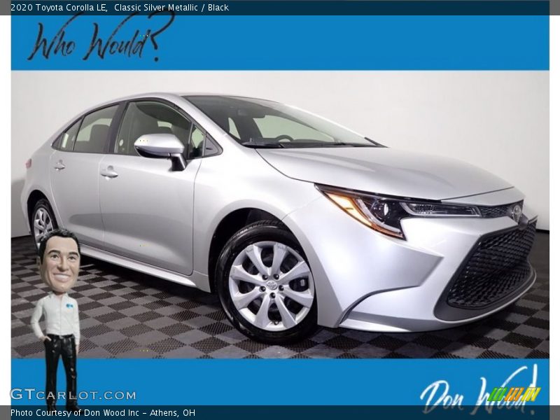 Classic Silver Metallic / Black 2020 Toyota Corolla LE