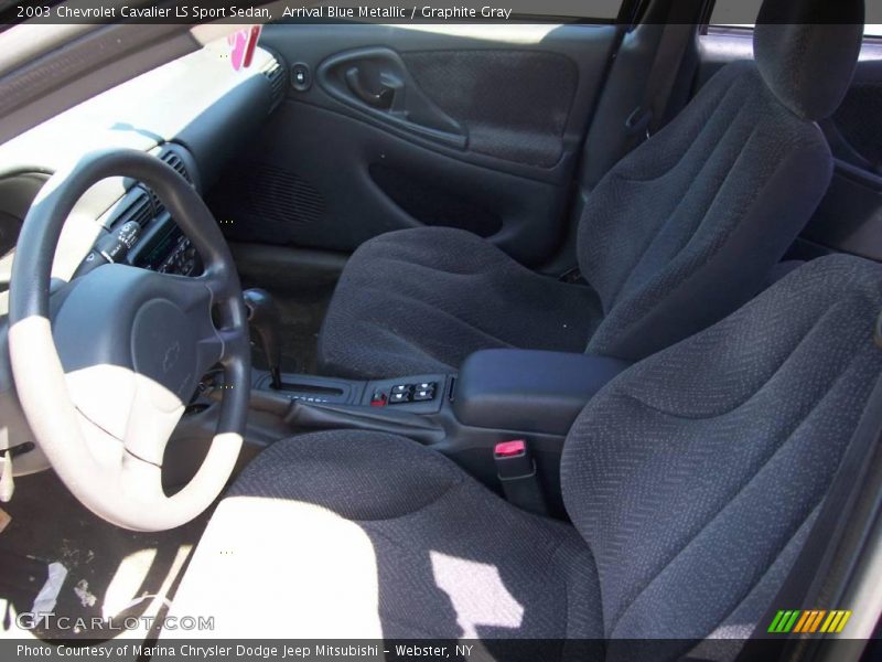 Arrival Blue Metallic / Graphite Gray 2003 Chevrolet Cavalier LS Sport Sedan