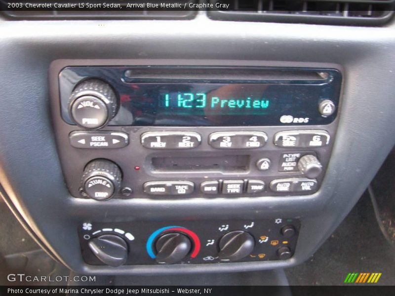 Arrival Blue Metallic / Graphite Gray 2003 Chevrolet Cavalier LS Sport Sedan