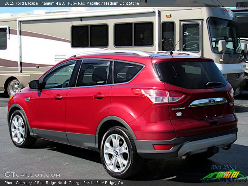 Ruby Red Metallic / Medium Light Stone 2015 Ford Escape Titanium 4WD