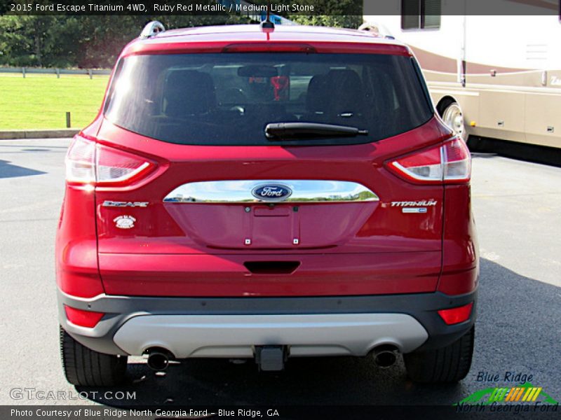 Ruby Red Metallic / Medium Light Stone 2015 Ford Escape Titanium 4WD