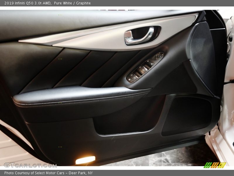 Pure White / Graphite 2019 Infiniti Q50 3.0t AWD