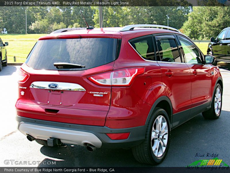 Ruby Red Metallic / Medium Light Stone 2015 Ford Escape Titanium 4WD