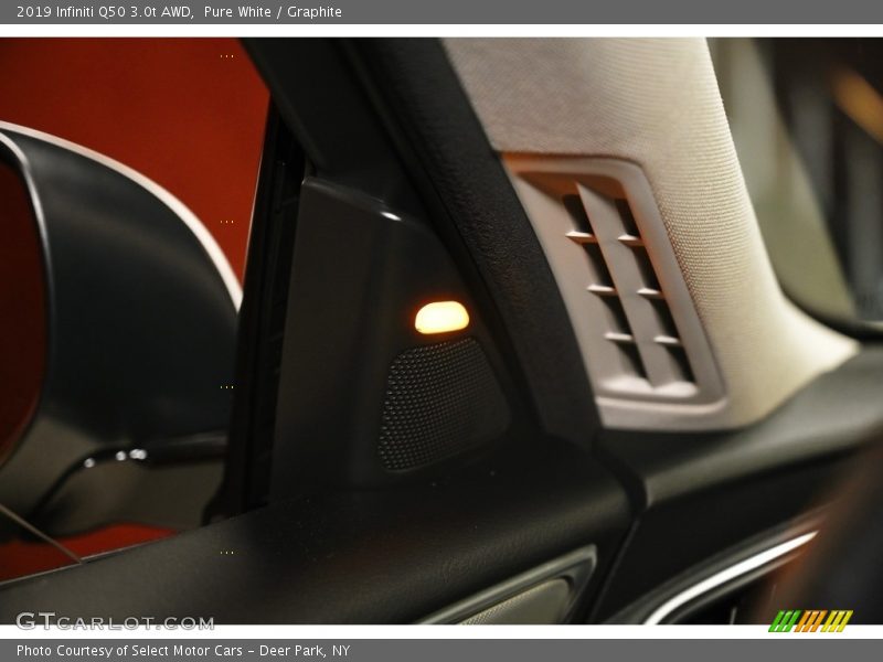 Pure White / Graphite 2019 Infiniti Q50 3.0t AWD
