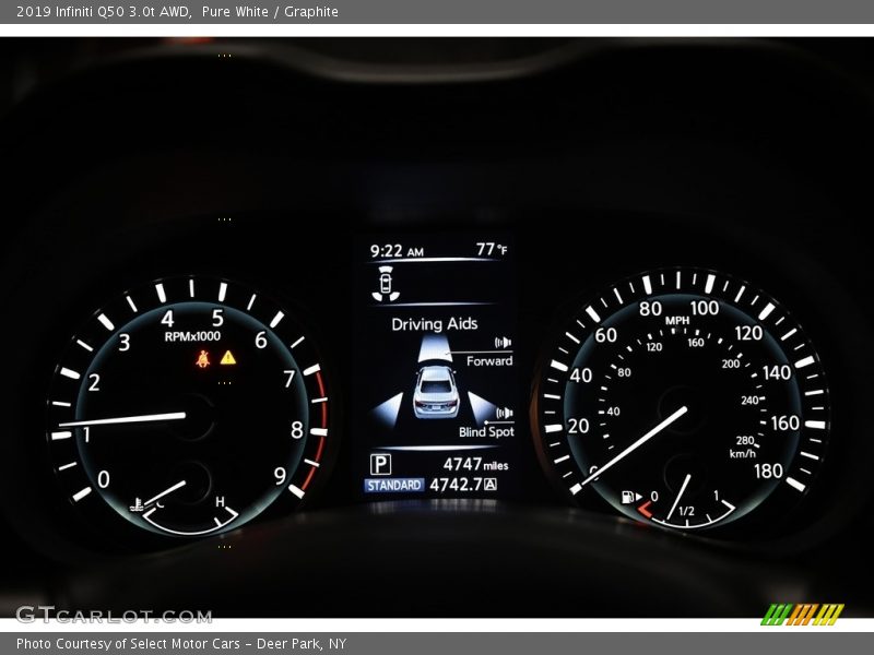 Pure White / Graphite 2019 Infiniti Q50 3.0t AWD