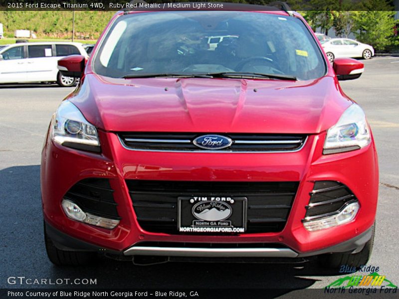 Ruby Red Metallic / Medium Light Stone 2015 Ford Escape Titanium 4WD