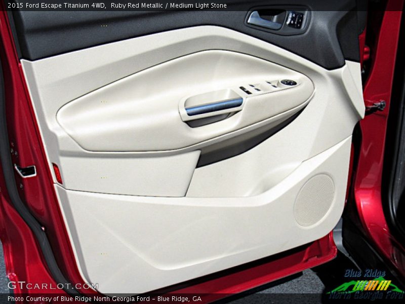 Ruby Red Metallic / Medium Light Stone 2015 Ford Escape Titanium 4WD