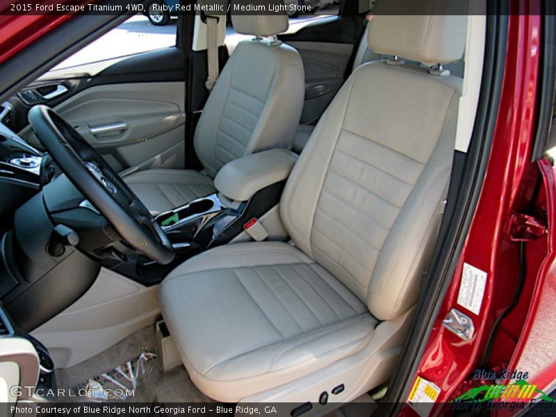 Ruby Red Metallic / Medium Light Stone 2015 Ford Escape Titanium 4WD