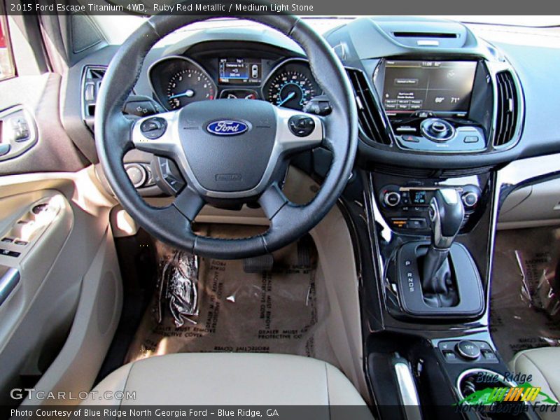 Ruby Red Metallic / Medium Light Stone 2015 Ford Escape Titanium 4WD