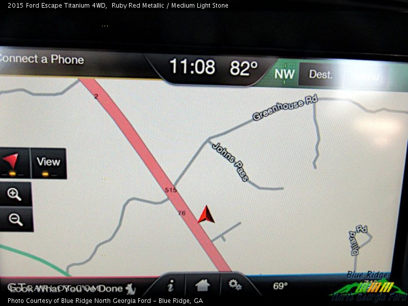 Ruby Red Metallic / Medium Light Stone 2015 Ford Escape Titanium 4WD