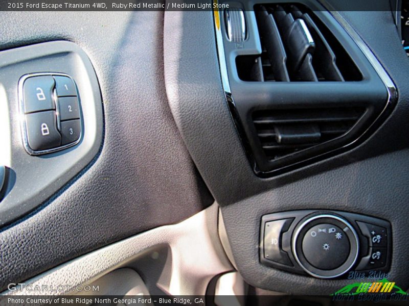 Ruby Red Metallic / Medium Light Stone 2015 Ford Escape Titanium 4WD