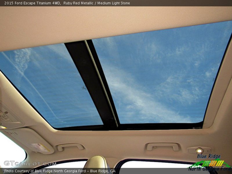 Ruby Red Metallic / Medium Light Stone 2015 Ford Escape Titanium 4WD