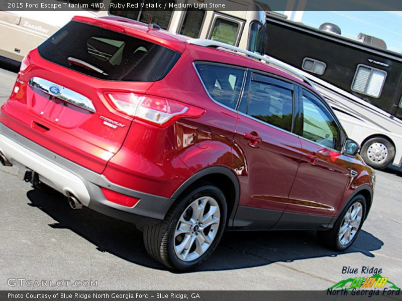 Ruby Red Metallic / Medium Light Stone 2015 Ford Escape Titanium 4WD
