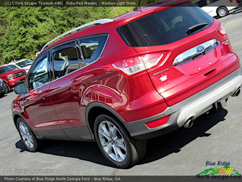 Ruby Red Metallic / Medium Light Stone 2015 Ford Escape Titanium 4WD