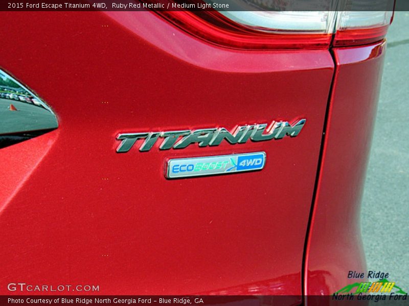 Ruby Red Metallic / Medium Light Stone 2015 Ford Escape Titanium 4WD